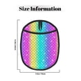 thumbnail image 3 of Pofeuu Rainbow Scales2 Print Silicone Pot Mat Mitten With Hanging Loop Heat Resistant Oven Mitts Non-Slip Bbq Baking Smoking Potholders, 3 of 7