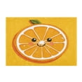 thumbnail image 2 of RMDQTR 20" × 24" U Shape Bathroom Rugs Plush Toilet Base Mat Soft Rugs Non Slip Absorbent Orange Face, 2 of 9