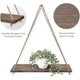 thumbnail image 2 of Wooden Rope Swing Wall Hanging Plant Pot Tray Mounted Floating Wall Shelf Scandinavian Home Decoration, 2 of 4