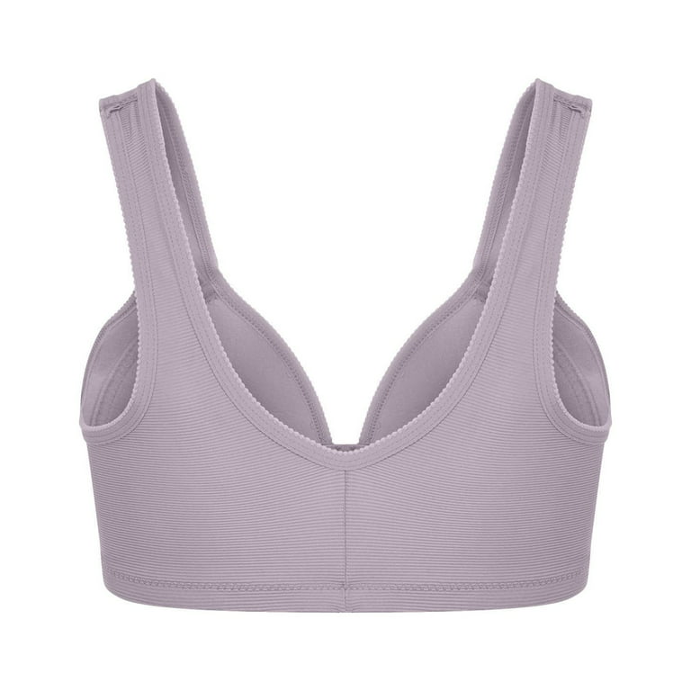 50% off Clear!Sports Bras for Women Casual and Comfortable Bras Front  Buckle Comfortable Breathable Anti-exhaust Base Solid Non-Steel Ring  Non-Magnetic Buckle Underwear Gift for Women 