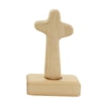 thumbnail image 2 of Cruz de altar de pie Pequeña de 5' Sunnimix madera decoración lisa, 2 of 6