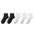 thumbnail image 2 of Lroveb Ankle Socks for Men 5Pc Socks Mens Summer Sweat Absorbent Mid Tube Black Business Sports Stockings Socks, 2 of 9