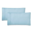 thumbnail image 4 of Superior Cotton Blend 600 Thread Count Embroidered Pillowcases , Set of 2, Standard Size, Blue, 4 of 5