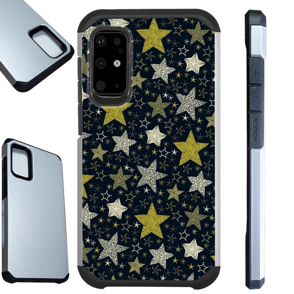 WORLD ACC Fusion Case Compatible with Samsung Galaxy S20 Plus Hybrid TPU Phone Cover (Night Stars)