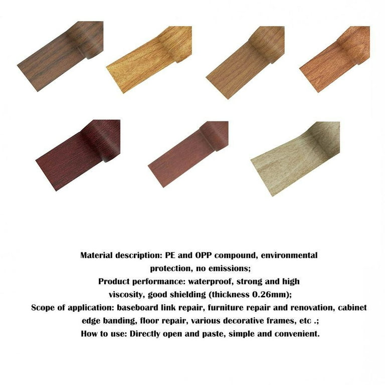 5M/Roll Realistic Wood Grain Repair Adhensive Duct Tape For Furniture Home  Decor