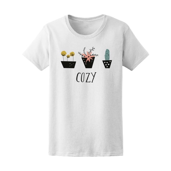 Cute Cozy Home Plants Tee Women's -Image by Shutterstock