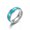Light Blue, variant on Stainless Steel Couple Ring 8mm Polished Men Women Wedding Band For Promise Anniversary Jewelry Durable Shine Wear