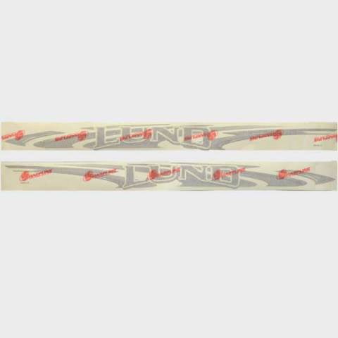 Lund Boat Main Hull Decals 2198115 | Black / Grey / White (Set of 2)