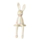 thumbnail image 5 of Estatuas de conejo, decoraciones de mesa, artesanías de cerámica, figuras coleccionables de animales blanco, 5 of 9
