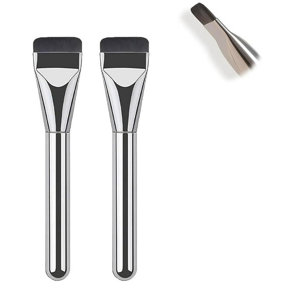 Foundations Makeup Brush, Flat Top Concealer Brush, Thin Flat Light Makeup Brush For Blending Liquids And Powders, Soft Thick Bristles, Ergonomic Handle, Durable Odorless Fiber