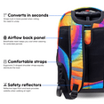 thumbnail image 5 of J World Unisex Sunrise 18" Rolling Backpack For School And Travel, Heat, 5 of 7