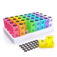 thumbnail image 1 of 1 Medicine Container 32 Compartments Plastic Sealed Portable 1 Month Medicine Storage Box for Daily Use, 1 of 7