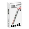 uni-ball® Vision™ Elite™ Liquid Ink Rollerball Pens, Bold Point, 0.8 mm, White Barrel, Red Ink, Pack Of 12
