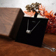 thumbnail image 4 of Caja De Madera Nogal Colgante Para Collar Estuche De Joyería CAFE NEGRO, 4 of 5