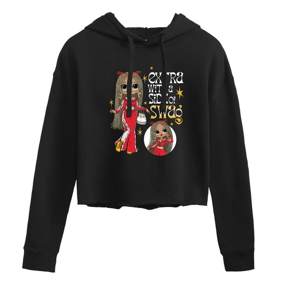 LOL OMG! Fashion Dolls - Extra w/ a Side of Swag - Juniors Cropped Pullover Hoodie