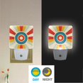 thumbnail image 2 of Yayeee LED Night Light for The Home Plug in With Light Sensors 2 Pack, Colorful Circles, 2 of 6