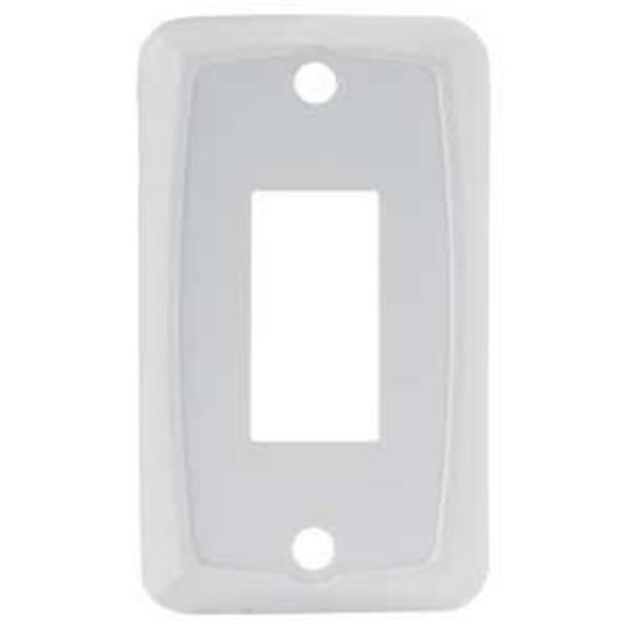 12845 Single Switch Plate White