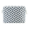 thumbnail image 2 of Bone Dry Pet Storage Collection Lattice Paw Print, Medium Rectangle, White/Navy, 2 of 4