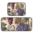 thumbnail image 6 of Grapes with Leaves Kitchen Rugs Set of 2 Non Slip Floor Foam Mat Cushioned Soft Waterproof Carpet Runner for Dining Room Laundry, 6 of 7