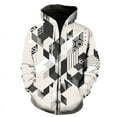 thumbnail image 1 of Sudadera con capucha y cremallera con estampado 3D de grafiti abstracto para hombre, mujer y niño, ropa de calle, jersey de manga larga, 1 of 6