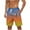 Yellow, variant on SELONE Mens Board Shorts No Liner Hawaiian Swim Trunks Drawstring Elastic Waist Beach Shorts Pockets Bathing Suit