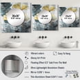 thumbnail image 4 of Designart "Tropical Ginkgo Artwork II" Floral Leaves Square Mirror Wall Decor Traditional - Large Yellow Square Bathroom Mirror - Square Printed Wall Mirror Art, 4 of 5