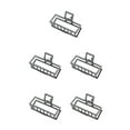 thumbnail image 3 of maskred Pinces de Mode Grand Style Simple à Portée de Main Style Simple Robuste Exquis Accessoires Barrettes pour les Femmes Sombre Blak / Rectangle 5Set, 3 of 6