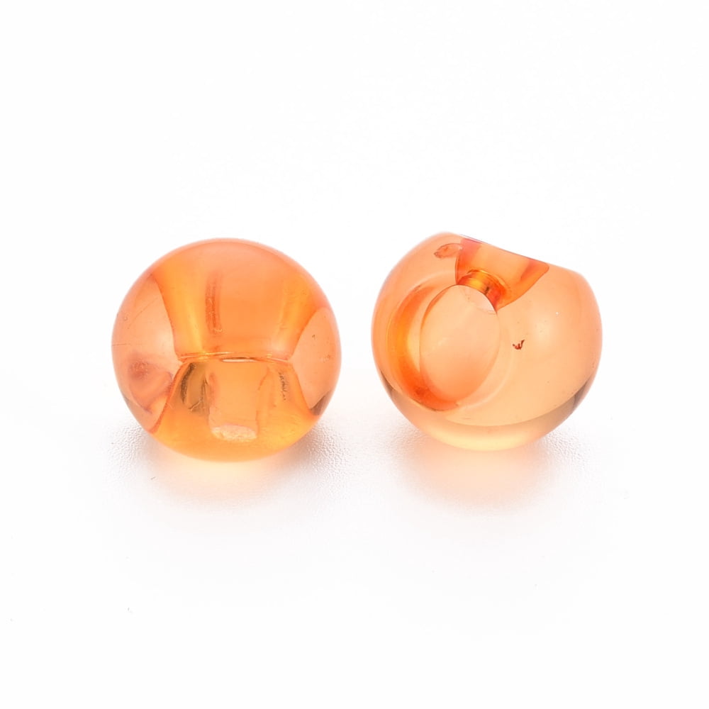 500 g 1-Hole Transparent Acrylic Buttons Round Mixed color 13.5x13mm Hole: 3mm 365pcs/500