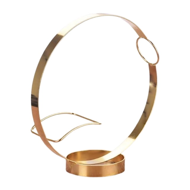 Soporte de hierro para botellas de vino, expositor de botellas de bebidas para comedor y hogar. Dorado