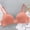 Orange, variant on DuoJiaJ Women's Bra Push up Low Cut Seamless Wireless Bra Beige