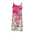 thumbnail image 4 of IROINNID Sundress For Women Sleeveless Round Neckline Summer Sexy Casual Backless Mini Dress Regular Print Dress, 4 of 5
