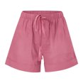 thumbnail image 6 of Womens Shorts Casual Summer Beach Drawstring Shorts 5 Inch Wide Leg Lounge Shorts Vacation Trendy Shorts with Pockets, Limited Time Offer, Under 10 Dollars, 6 of 6