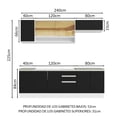 thumbnail image 3 of Cocina Integral Completa Modular Madesa Glamy 240cm BN 03, 3 of 5