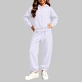 thumbnail image 4 of Lmnyox Kid's Clothing Sets Hoodies and Joggers Sets with Pockets 2 Pieces Winter Tracksuit for 2-14 Years, 4 of 6