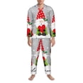 thumbnail image 3 of Lsque Merry Christmas Gnome1 Pattern Long Sleeve Pajama Set for Men - Soft 2-Piece Sleepwear and Loungewear Set with Pockets, Comfy Nightwear-Medium, 3 of 7