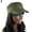 Green, variant on VERMON Cap，Classic Women Men Adjustable Plain Vintage Army Military Cadet Style Cap Hat