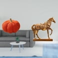 thumbnail image 2 of Almohada de calabaza de Halloween, almohada suave, estatua de caballo, figura de caballo, detalles realistas, adecuada para dormitorio, sala de estar,, 2 of 8