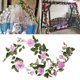 thumbnail image 4 of Arts Artificial Floral Flower Garland 6 FT Rose Vine Hanging Rose Garland para El Día de San Valentín Boda Centro de Decoración de Rosa 10cm Soledad Vid de rosa falsa, 4 of 8