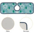 thumbnail image 5 of SKYSONIC Faucet Absorbent Mat 4 Pcs Fir Trees Snowflakes Kitchen Faucet Splash Catcher Washable Counter Drying Pads Behind Faucet for Kitchen Bathroom, 5 of 7