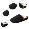 thumbnail image 7 of Slippers for Women Indoor Nonslip Flat Slip on Shoes Fuzzy Warm Winter Casual Lightweight Bedroom House Slides Black Size 6.5, 7 of 7