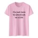 thumbnail image 5 of Camiseta con estampado sarcástico para mujer - Camiseta informal de manga corta con frases divertidas, 5 of 5