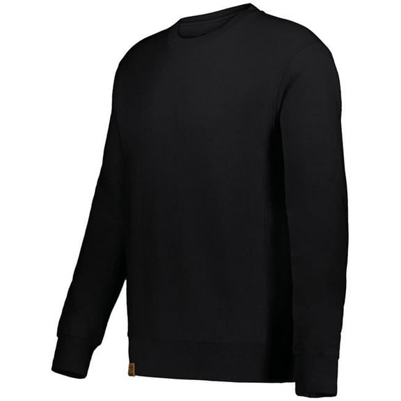 Holloway 222156.080.XL Classic Heavyweight Fleece Crew T-Shirt, Black - Extra Large