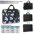 thumbnail image 6 of YFYANG 15.6 inch Universal Laptop Bag Oxford Cloth Laptop Sleeve, Multi-functional Lovely Blue Daisy Flowers Notebook Computer Messenger Bag Handbag, 6 of 8
