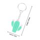 thumbnail image 5 of Houderco 10Ud Llavero Cactus Ligero Verde Claro Con Práctico Para Decorar Llaves Y Bolsos, 5 of 6