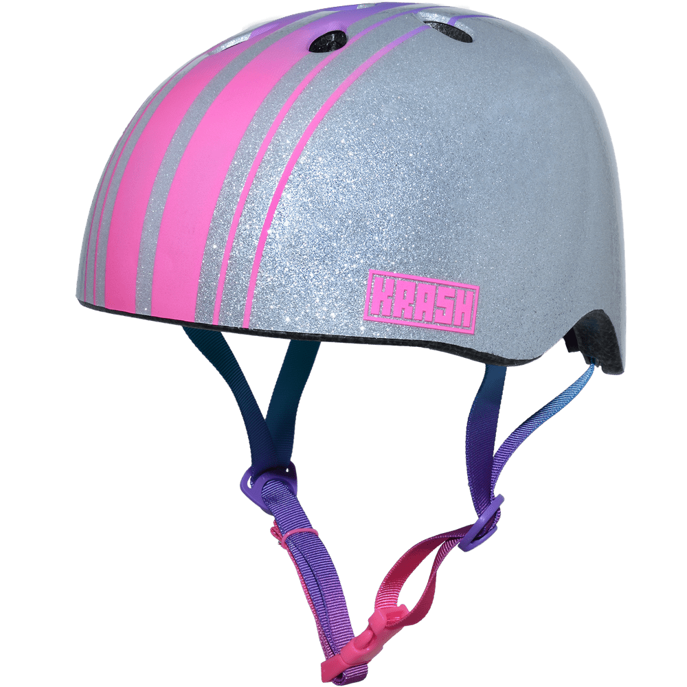 Krash! Gradient Silver Bike Helmet, Youth 8+ (54?58 cm)