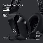 Logitech G733 LIGHTSPEED Wireless Gaming Headset with suspension headband, LIGHTSYNC RGB, Blue VO!CE mic technology and PRO-G audio drivers, Black