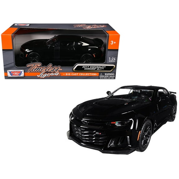 2017 Chevrolet Camaro ZL1 Black 1/24 Diecast Model Car by Motormax