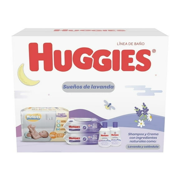 Set para Bebé Huggies Sueños de Lavanda
