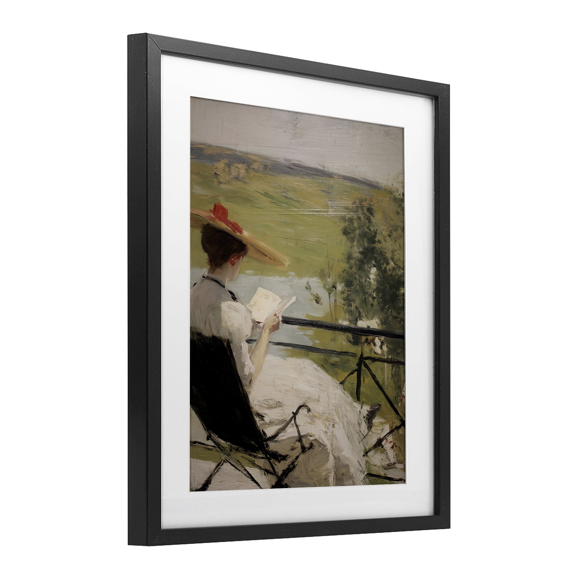 Stupell Industries In The Comfort Of Pages Black Framed Print Under Glass, design by Svetlana Aleynikova