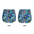 thumbnail image 3 of Daiia Hawaiian Style Pattern Women's 2 in 1 Running Shorts - Lightweight Athletic Workout Gym Yoga Shorts Liner with Phone Pockets-Large, 3 of 7
